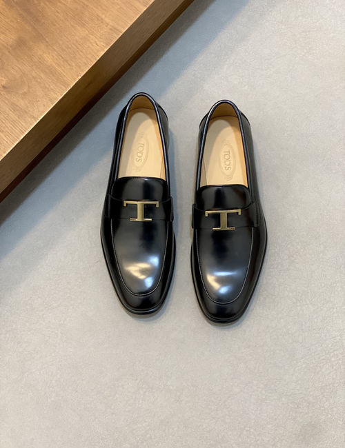 Tods Formal Leather Loafers Vibram Sole