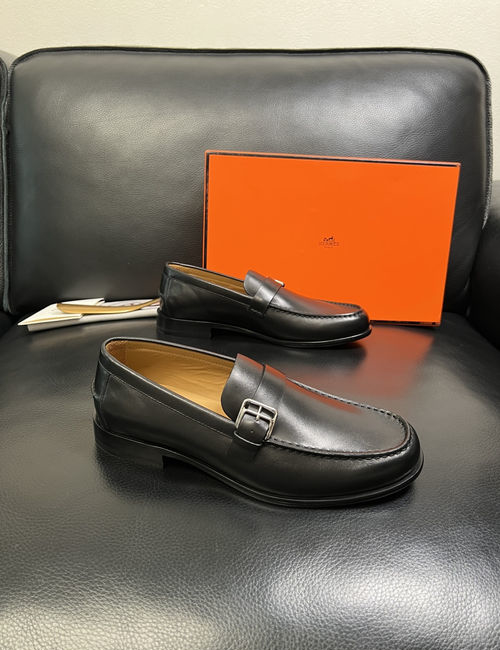 Hermes Premium Cowhide Leather Comfortable Casual Shoes