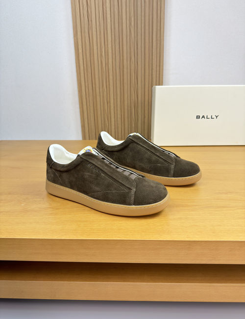 Bally Suede Leather Casual Sneakers With TPR Sole