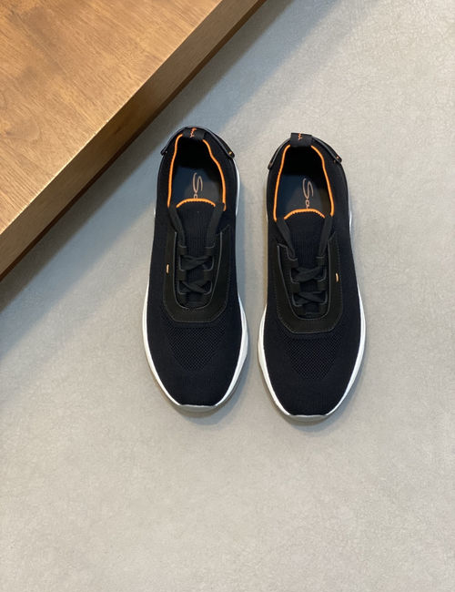 Santoni Wool Knit Casual Sneakers