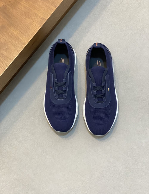 Santoni Wool Knit Casual Sneakers