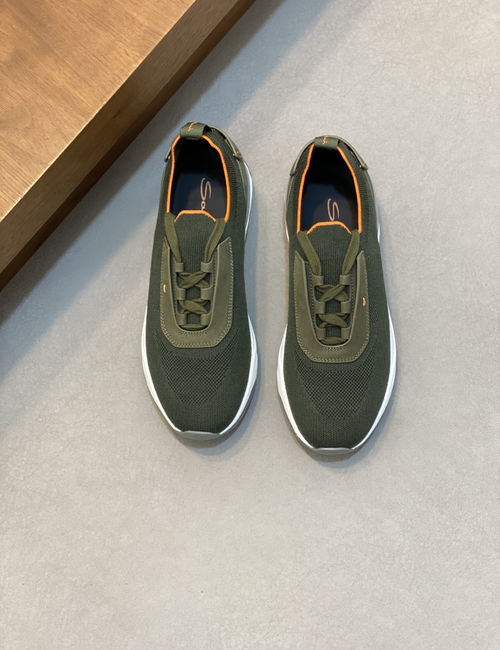 Santoni Wool Knit Casual Sneakers