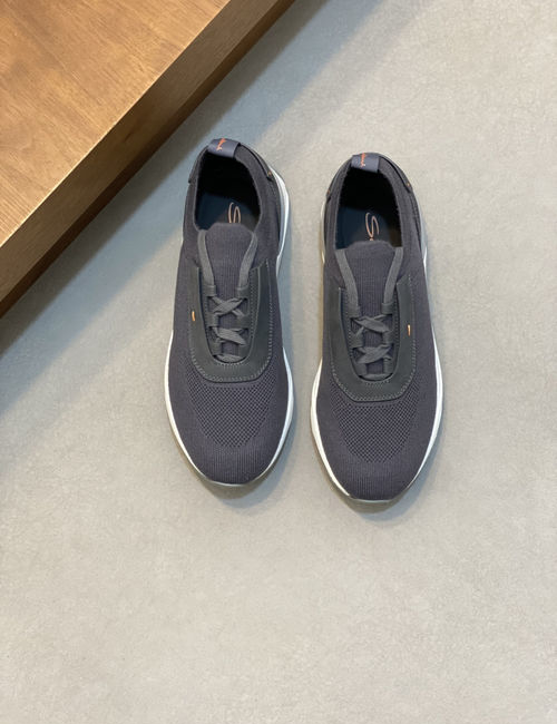 Santoni Wool Knit Casual Sneakers