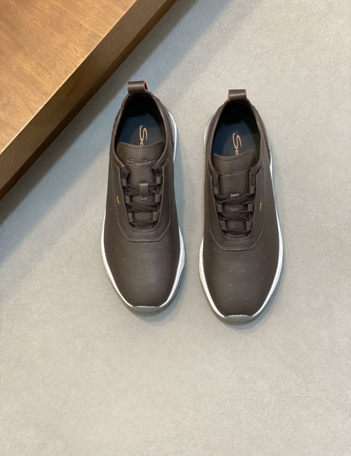 Santoni Calfskin Casual Sneakers