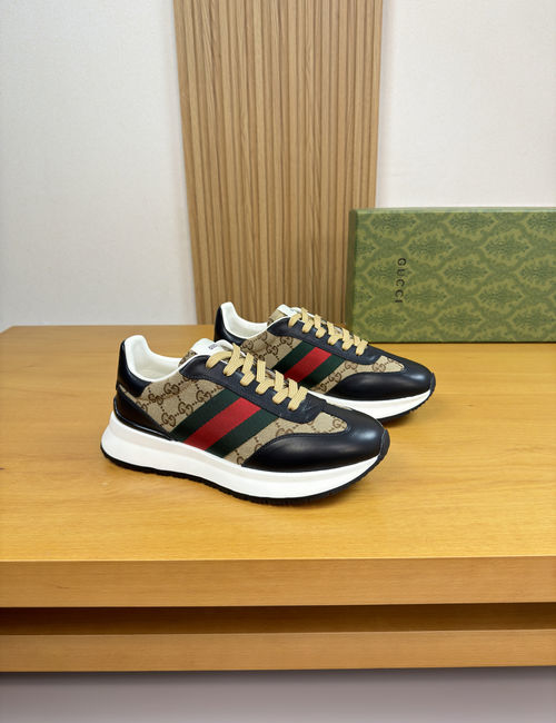 Gucci Casual Sneakers Nappa Leather Upper Cowhide Lining TPU Rubber Sole