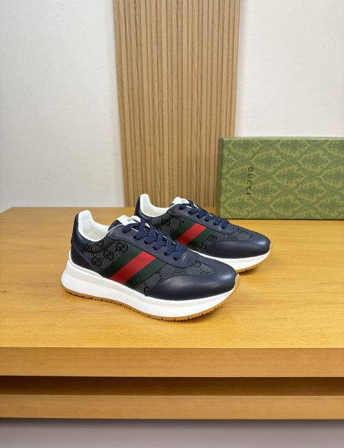Gucci Casual Sneakers Nappa Leather Upper Cowhide Lining TPU Rubber Sole