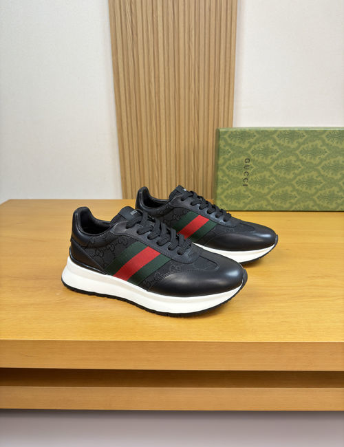 Gucci Casual Sneakers Nappa Leather Upper Cowhide Lining TPU Rubber Sole
