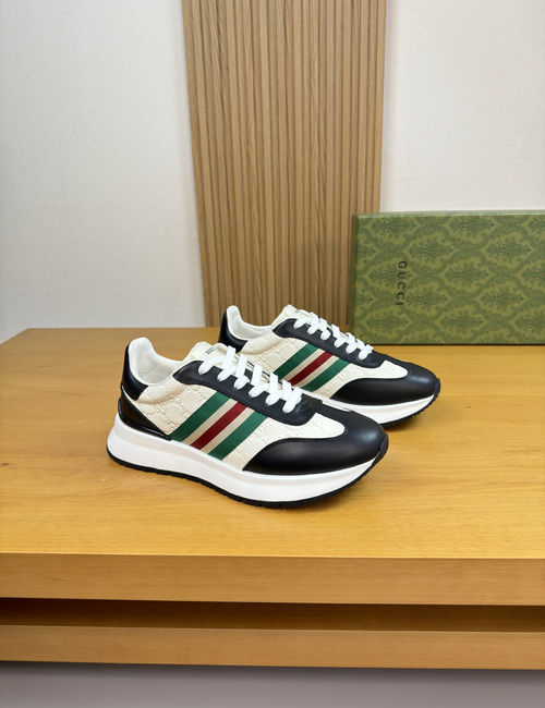 Gucci Embossed Leather Casual Sneakers