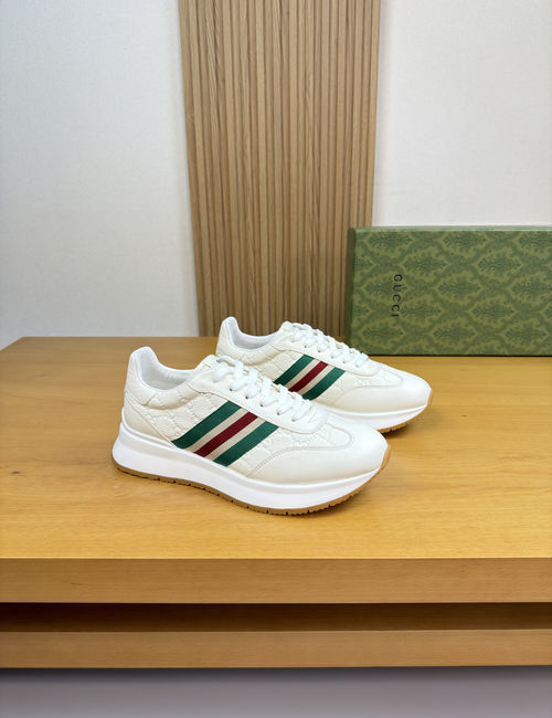 Gucci Embossed Leather Casual Sneakers