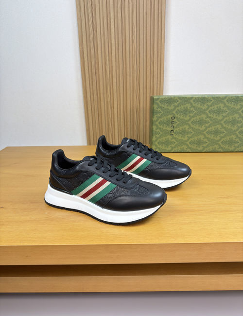 Gucci Embossed Leather Casual Sneakers