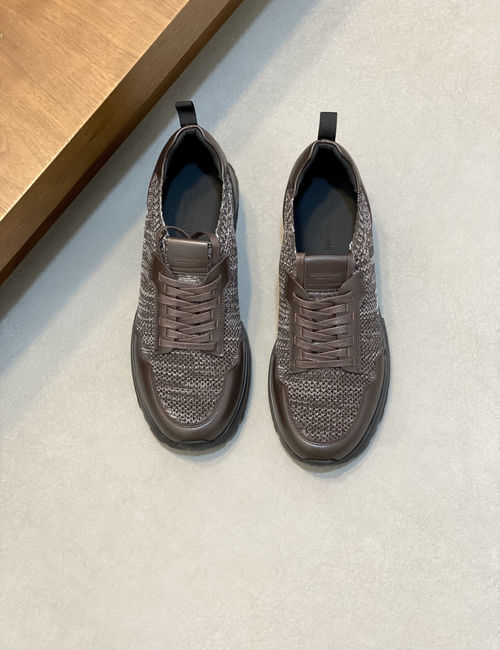 Armani Knit Slip-On Sneakers With TPU Accents