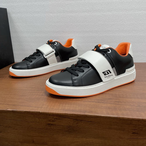 Balmain B-Court Sneakers With Velcro Strap