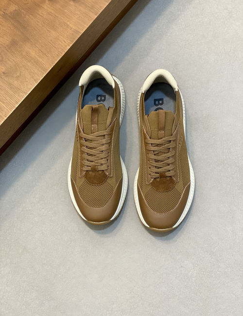 Hugo Boss Lace-Up Knit Upper Running Shoes