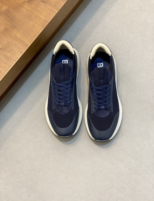 Hugo Boss Lace-Up Knit Upper Running Shoes