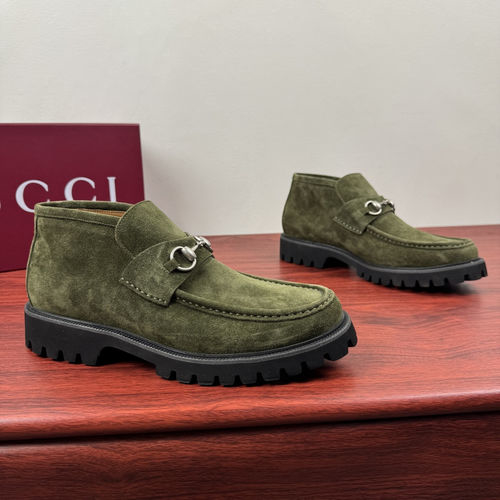 Gucci Horsebit Thick Sole Ankle Boots