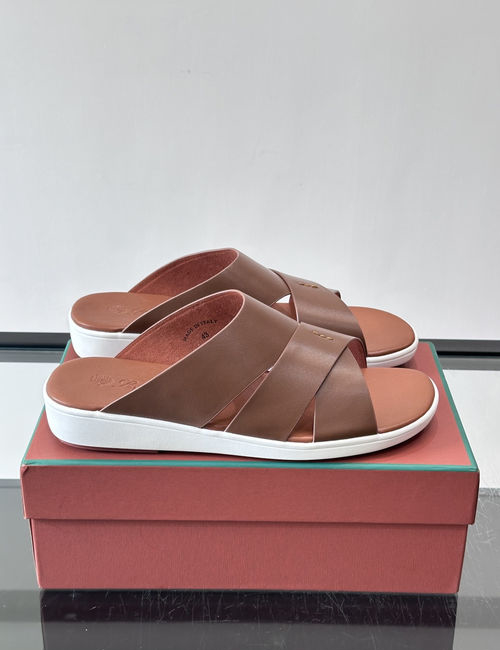 Loro Piana LP Cowhide Leather Sandals