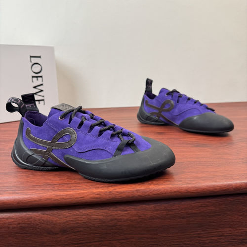 Loewe Suede Leather Grip Climbing Style Sneakers