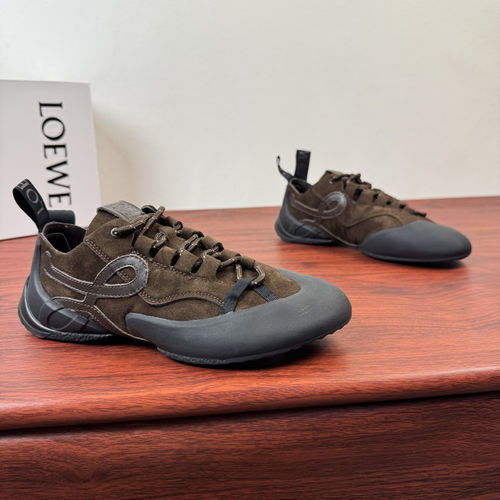 Loewe Suede Leather Grip Climbing Style Sneakers