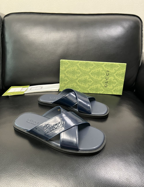 Gucci High-Quality Leather Slippers With Comfort Sole