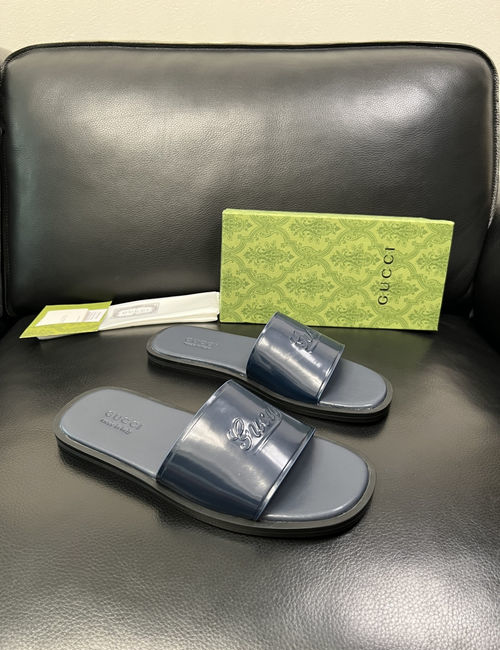 Gucci High-Quality Leather Slippers With Comfort Sole
