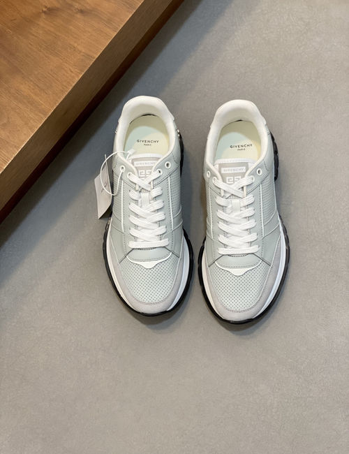 Givenchy Breathable Leather Platform Sneakers