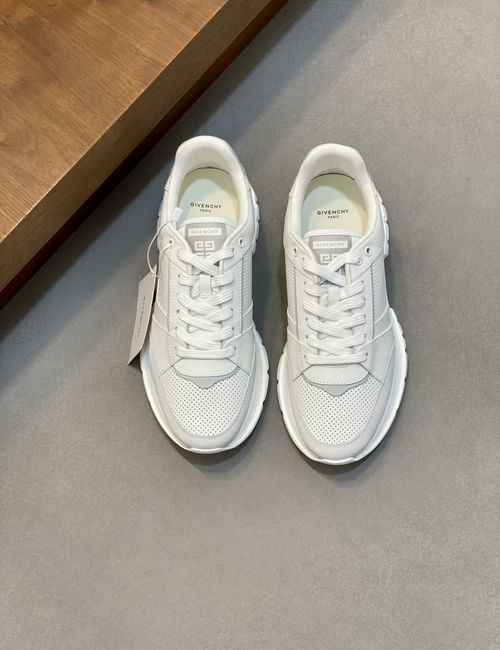 Givenchy Breathable Leather Platform Sneakers