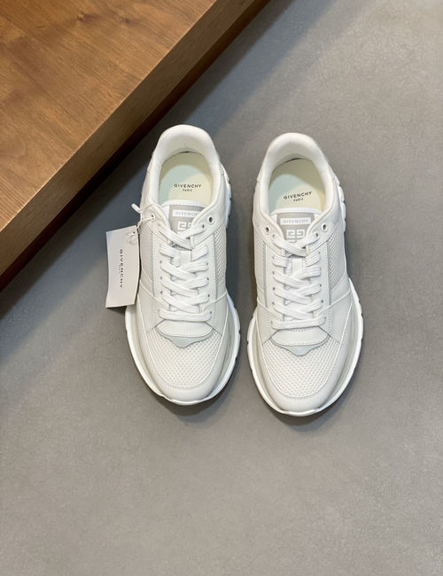 Givenchy Breathable Leather Platform Sneakers