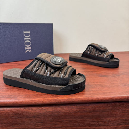 Christian Dior CD Aqua Sandals Brown With EVA Sole