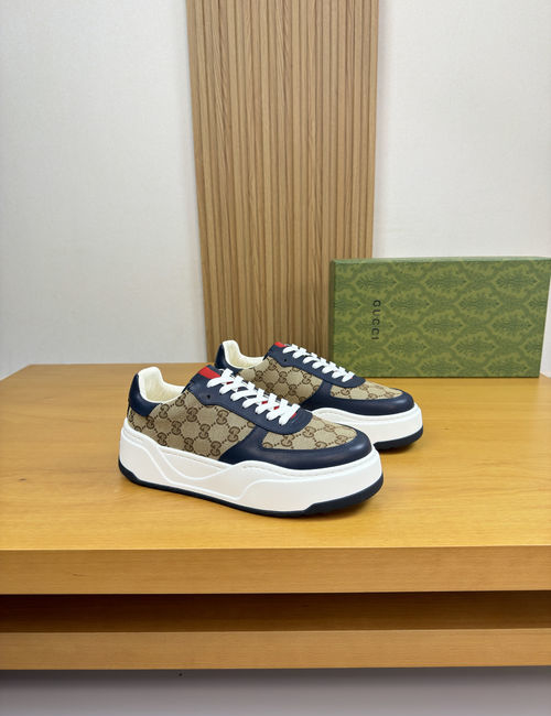 Gucci Nappa Leather Totem Casual Sneakers