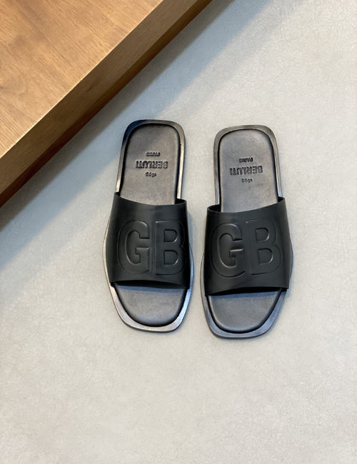 Berluti Hand-Painted Leather Slippers With High Gloss