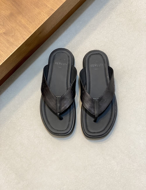 Berluti Hand-painted Slippers Full Grain Leather Lining