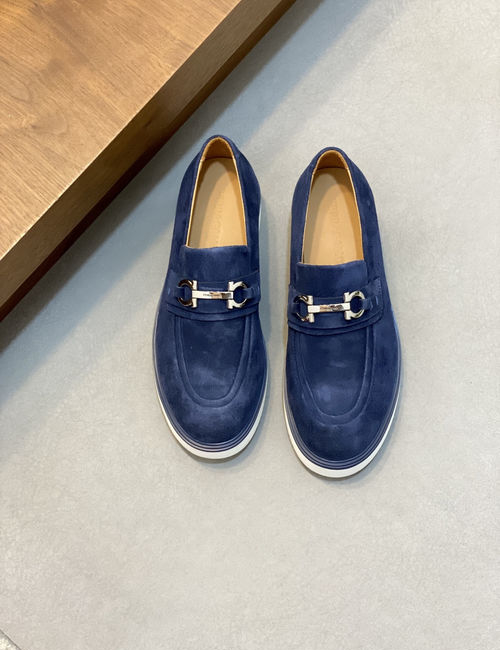 Ferragamo Casual Moccasins With Soft Cow Patent Leather