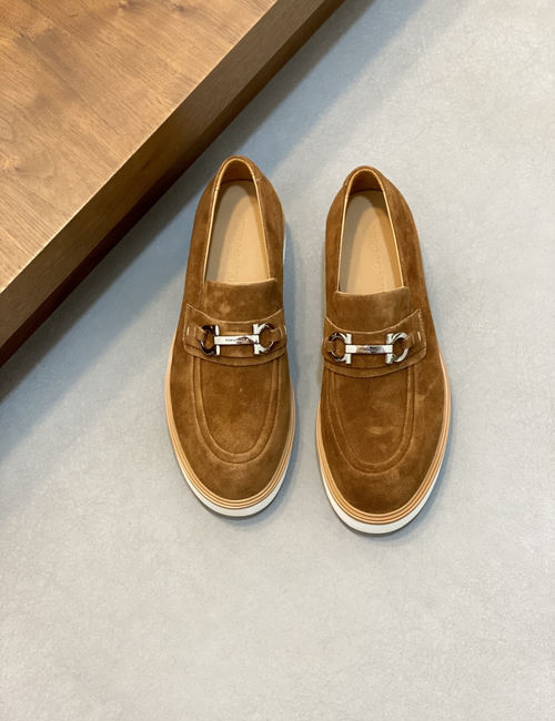 Ferragamo Casual Moccasins With Soft Cow Patent Leather