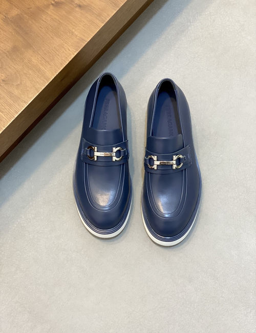 Ferragamo Casual Moccasins With Soft Cow Patent Leather