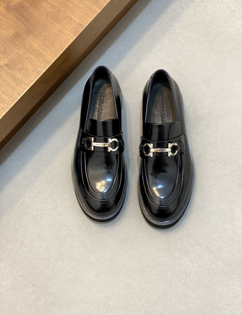 Ferragamo Casual Moccasins With Soft Cow Patent Leather