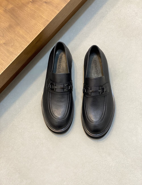 Ferragamo Casual Moccasins With Soft Cow Patent Leather