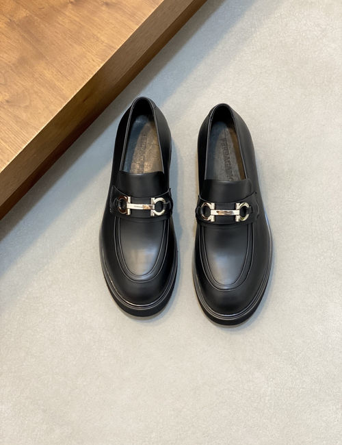 Ferragamo Casual Moccasins With Soft Cow Patent Leather