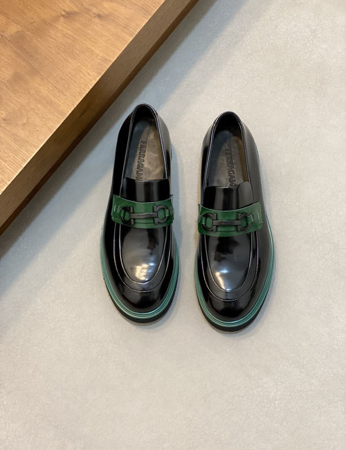 Ferragamo Casual Moccasins With Soft Cow Patent Leather
