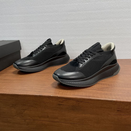 Hugo Boss Knitted Upper Sport Shoes With Embroidered Logo