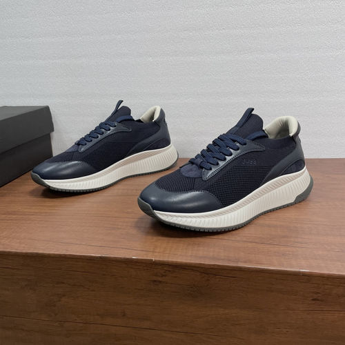 Hugo Boss Knitted Upper Sport Shoes With Embroidered Logo