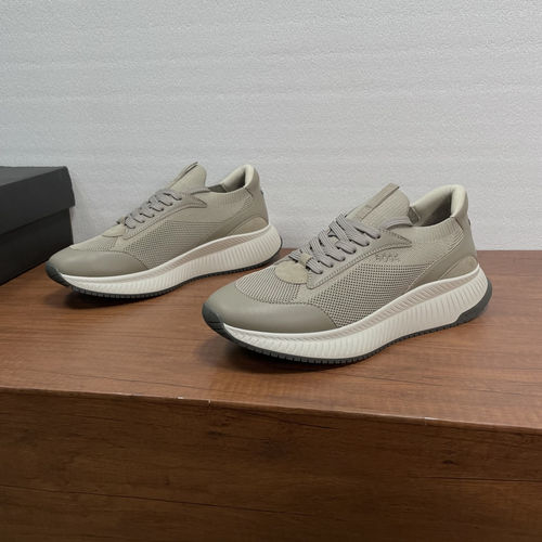 Hugo Boss Knitted Upper Sport Shoes With Embroidered Logo