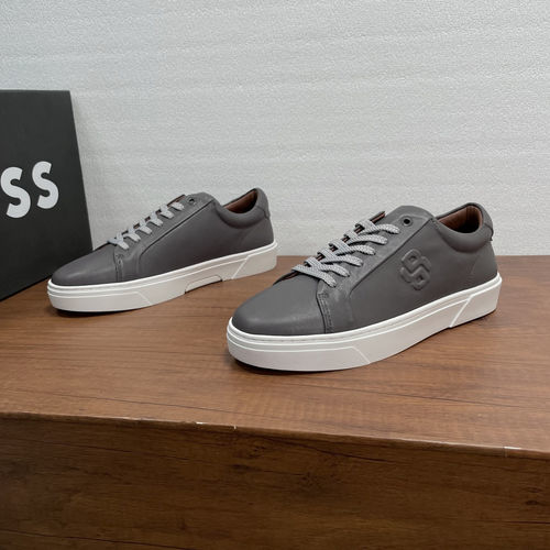 Hugo Boss Gary Leather Sneakers Grey