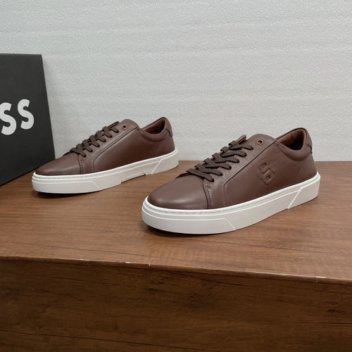 Hugo Boss Gary Leather Sneakers Brown