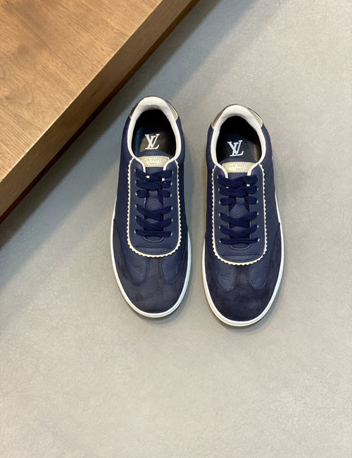 Lougou Cow Leather TPU Sole Casual Sneakers