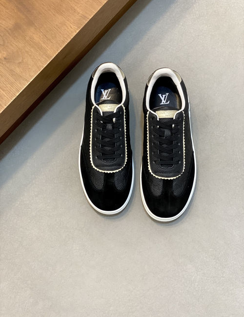 Lougou Cow Leather TPU Sole Casual Sneakers
