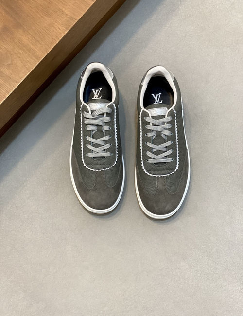 Lougou Cow Leather TPU Sole Casual Sneakers