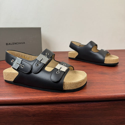 Balenciaga Collaboration Strap Sandals With Ergonomic Sole