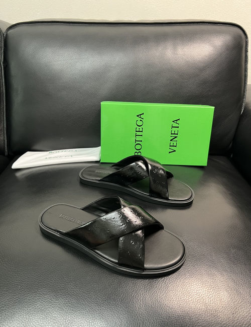 Bottega Veneta BV Cowhide Slides Comfortable Original Sole