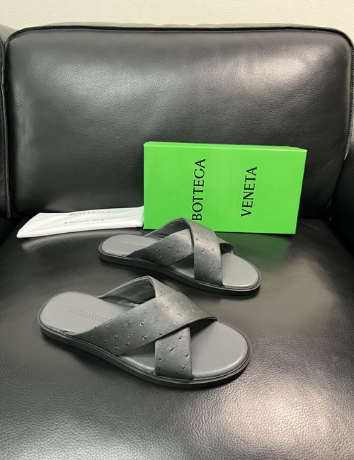 Bottega Veneta BV Cowhide Slides Comfortable Original Sole