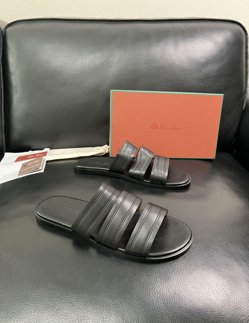 Loro Piana LP Premium Leather Slippers With Comfort Sole
